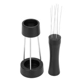 Coffee Stirrer Distributor Needle Stainless Steel Coffee Stirring Powder Needle Distributor Black