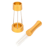 Coffee Stirrer Distributor Needle Stainless Steel Coffee Stirring Powder Needle Distributor Gold
