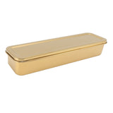 Stainless Steel Cutlery Tray Holder Kitchen Chopstick Spoon Fork Storage Box with Lid Drainer Gold