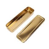Stainless Steel Cutlery Tray Holder Kitchen Chopstick Spoon Fork Storage Box with Lid Drainer Gold - 45-Degree Angle