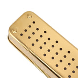 Stainless Steel Cutlery Tray Holder Kitchen Chopstick Spoon Fork Storage Box with Lid Drainer Gold