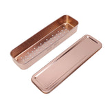 Stainless Steel Cutlery Tray Holder Kitchen Chopstick Spoon Fork Storage Box with Lid Drainer Rose Gold