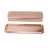 Stainless Steel Cutlery Tray Holder Kitchen Chopstick Spoon Fork Storage Box with Lid Drainer Rose Gold