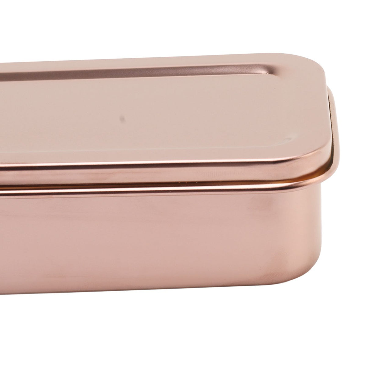 Stainless Steel Cutlery Tray Holder Kitchen Chopstick Spoon Fork Storage Box with Lid Drainer Rose Gold