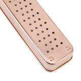 Stainless Steel Cutlery Tray Holder Kitchen Chopstick Spoon Fork Storage Box with Lid Drainer Rose Gold