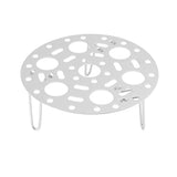 Steaming Rack Stainless Foldable Multi Function Steel Steaming Tray Dumplings Egg Steaming Tool for Home Restaurant Silver