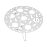 Steaming Rack Stainless Foldable Multi Function Steel Steaming Tray Dumplings Egg Steaming Tool for Home Restaurant Silver