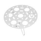 Steaming Rack Stainless Foldable Multi Function Steel Steaming Tray Dumplings Egg Steaming Tool for Home Restaurant Silver