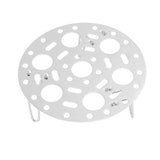 Steaming Rack Stainless Foldable Multi Function Steel Steaming Tray Dumplings Egg Steaming Tool for Home Restaurant Silver - Rear View