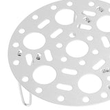 Steaming Rack Stainless Foldable Multi Function Steel Steaming Tray Dumplings Egg Steaming Tool for Home Restaurant Silver
