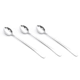 3Pcs Stainless Steel Long Handle Spoon Coffee Ice Tea Ice Cream Spoon for Bar Home Party Pointed Head