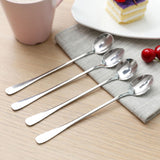 3Pcs Stainless Steel Long Handle Spoon Coffee Ice Tea Ice Cream Spoon for Bar Home Party Pointed Head