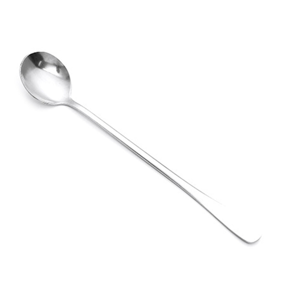 3Pcs Stainless Steel Long Handle Spoon Coffee Ice Tea Ice Cream Spoon for Bar Home Party Round Head