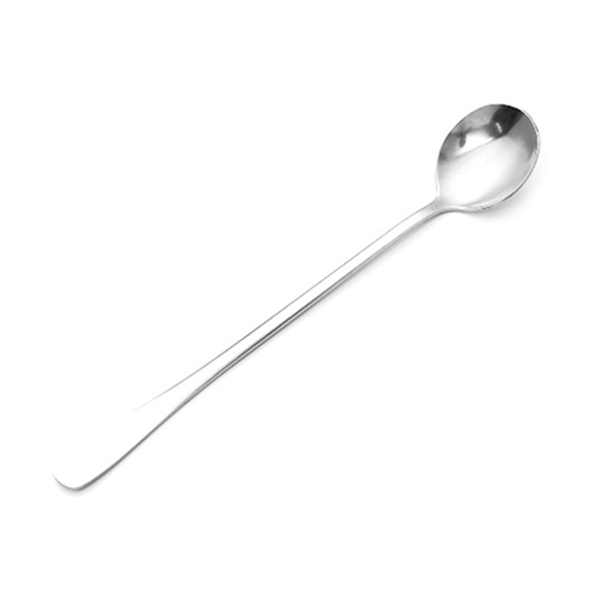 3Pcs Stainless Steel Long Handle Spoon Coffee Ice Tea Ice Cream Spoon for Bar Home Party Round Head