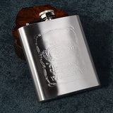 Hip Flask Portable Leak Proof Stainless Steel Whisky Hip Flask with Funnel for Hiking Climbing Fishing Camping 7oz