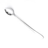 Long Handle Spoons Stainless Steel Elegant Multi Functional Stirring Spoons for Coffee Tea Dessert 3pcs Pointed Head - Side View