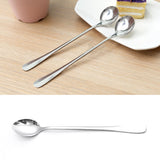 Long Handle Spoons Stainless Steel Elegant Multi Functional Stirring Spoons for Coffee Tea Dessert 3pcs Pointed Head - 45-Degree Angle