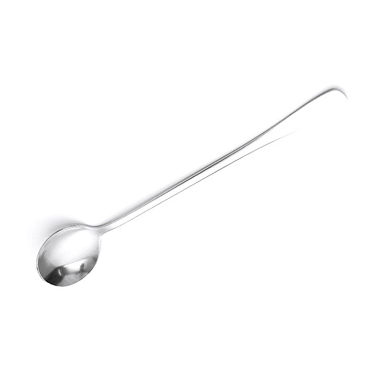 Long Handle Spoons Stainless Steel Elegant Multi Functional Stirring Spoons for Coffee Tea Dessert 3pcs Round Head