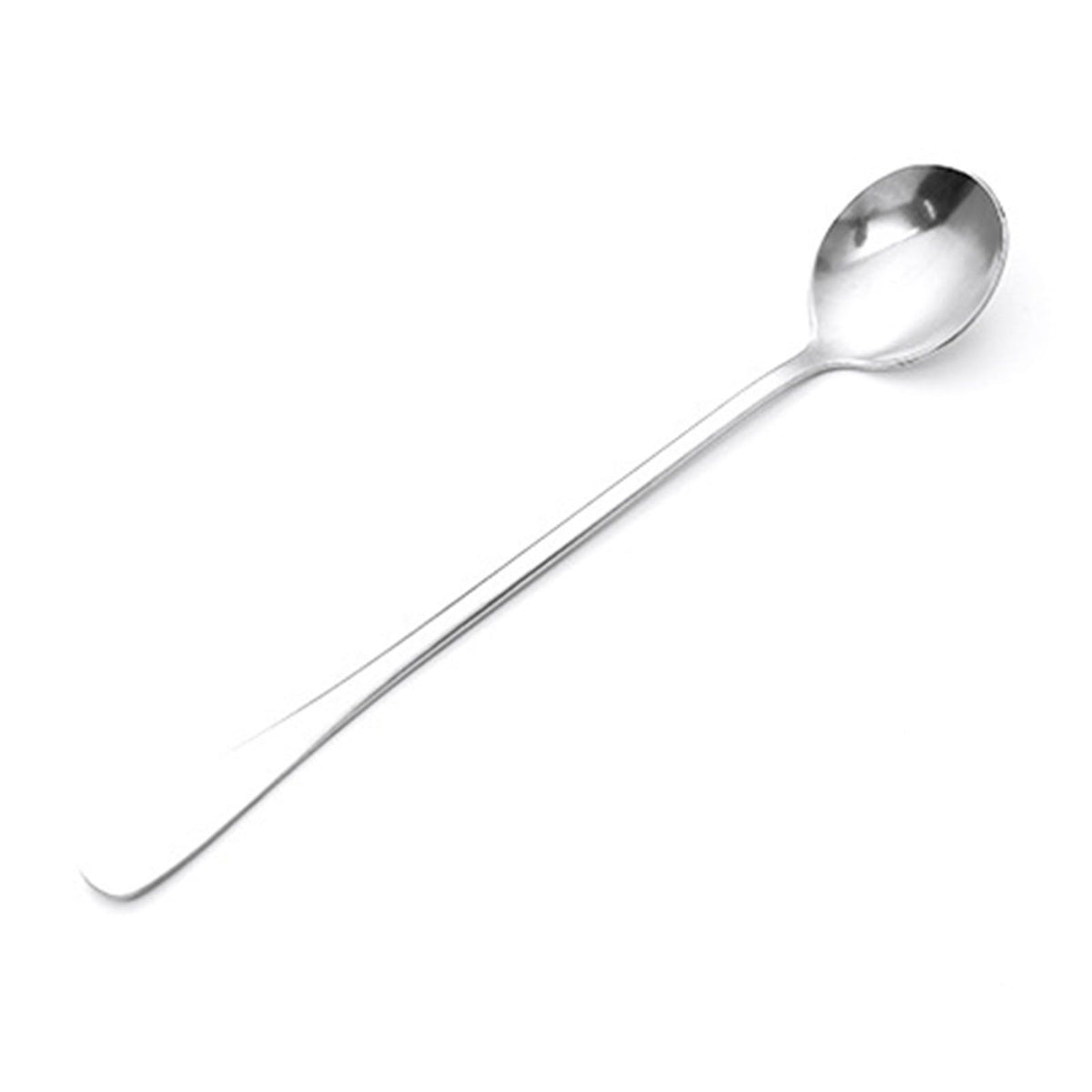 Long Handle Spoons Stainless Steel Elegant Multi Functional Stirring Spoons for Coffee Tea Dessert 3pcs Round Head