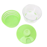 Electric Drainer Double Layer Multifunctional Automatic Food Spinner Household Kitchenware for Vegetable Washing Fruit Salad - Top-Down View