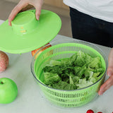 Electric Drainer Double Layer Multifunctional Automatic Food Spinner Household Kitchenware for Vegetable Washing Fruit Salad - Extra Image