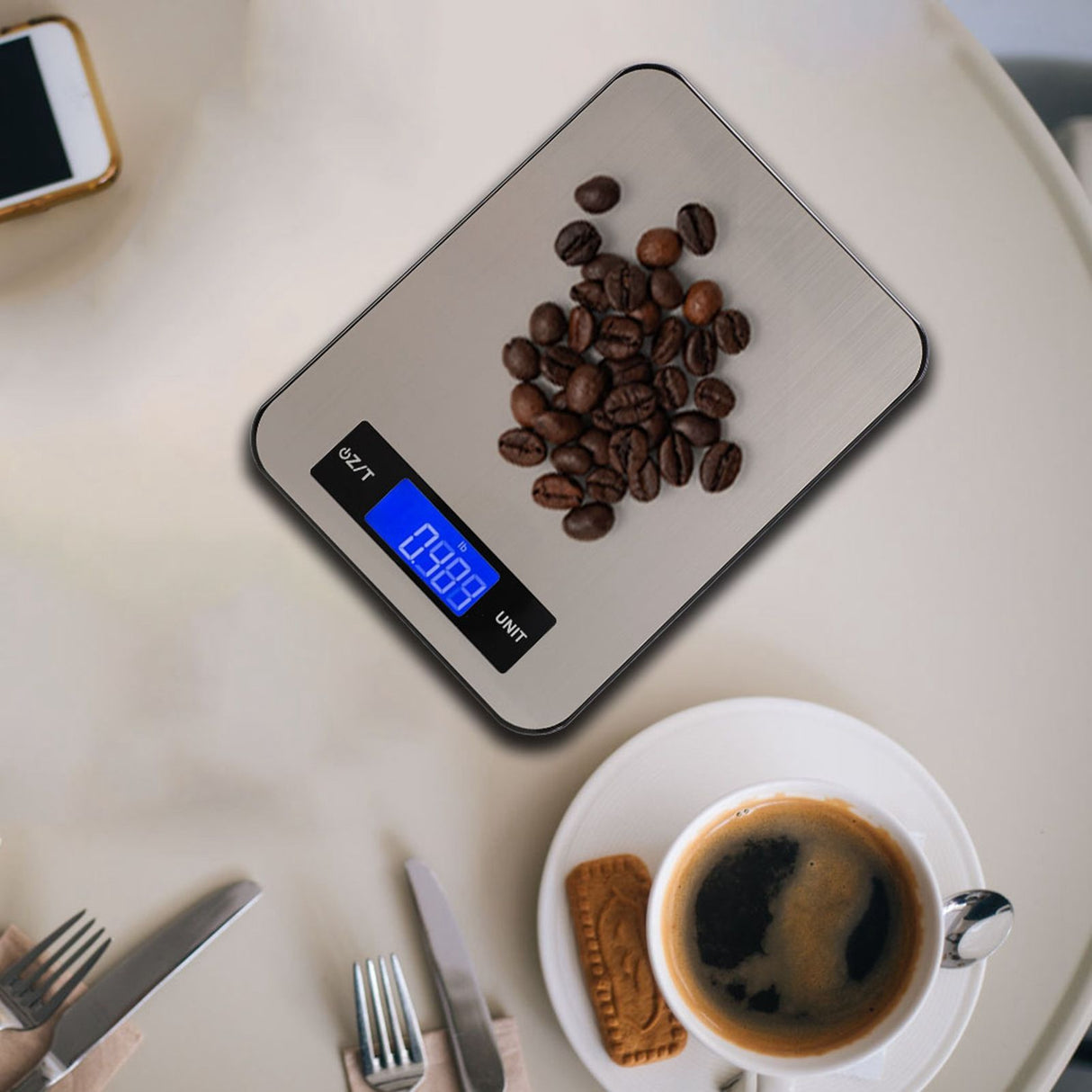 Digital Coffee Scale High Accuracy Waterproof Kitchen Food Meat Scale for Baking Household 10kg/1g