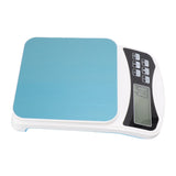 White Electric Kitchen Food Baking Scale 0.1g High Accuracy ABS Electronic Flat Food Weighing Scale - Front View