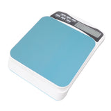 White Electric Kitchen Food Baking Scale 0.1g High Accuracy ABS Electronic Flat Food Weighing Scale - Side View
