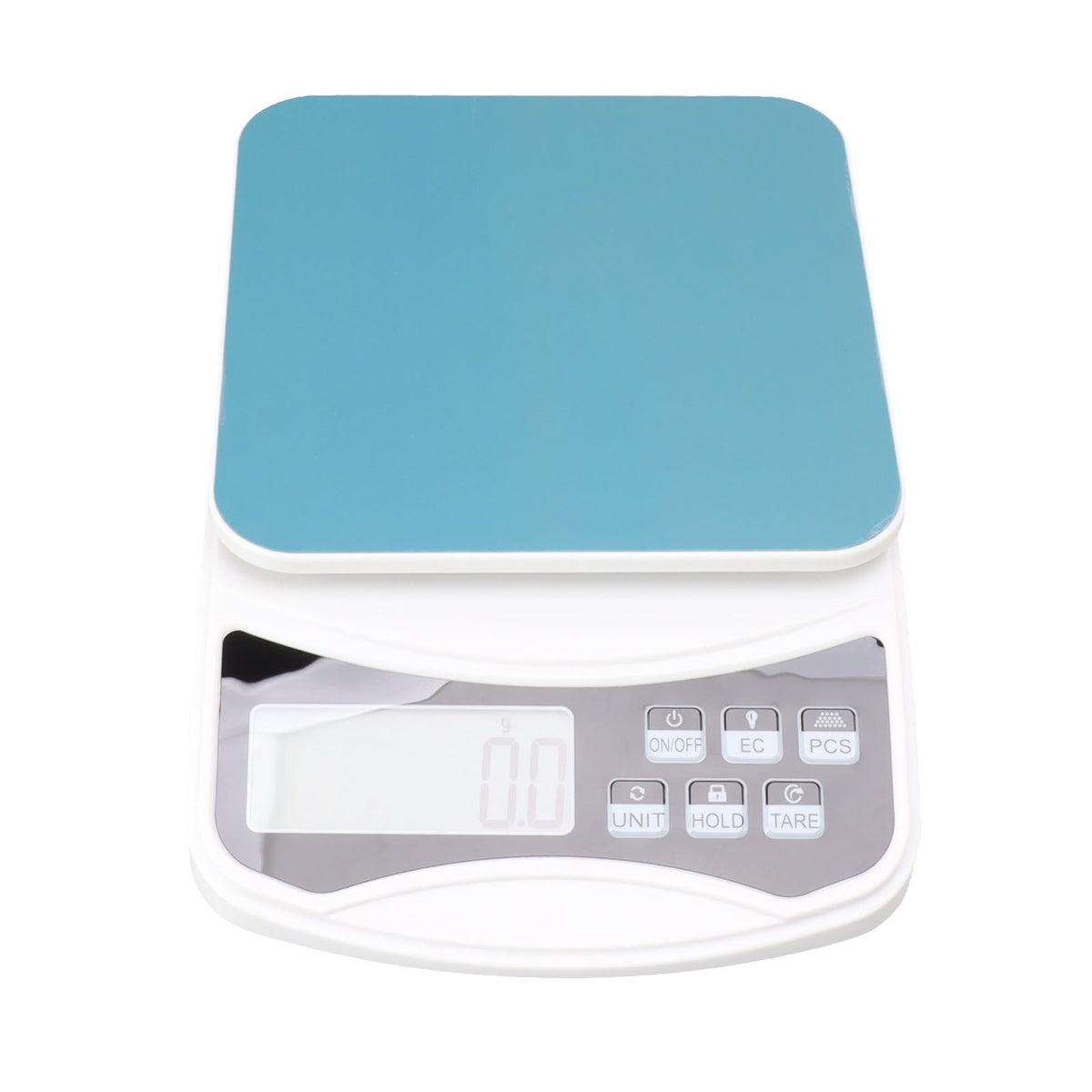 White Electric Kitchen Food Baking Scale 0.1g High Accuracy ABS Electronic Flat Food Weighing Scale