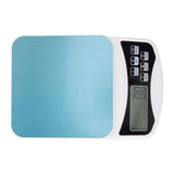 White Electric Kitchen Food Baking Scale 0.1g High Accuracy ABS Electronic Flat Food Weighing Scale - Close-Up Angle