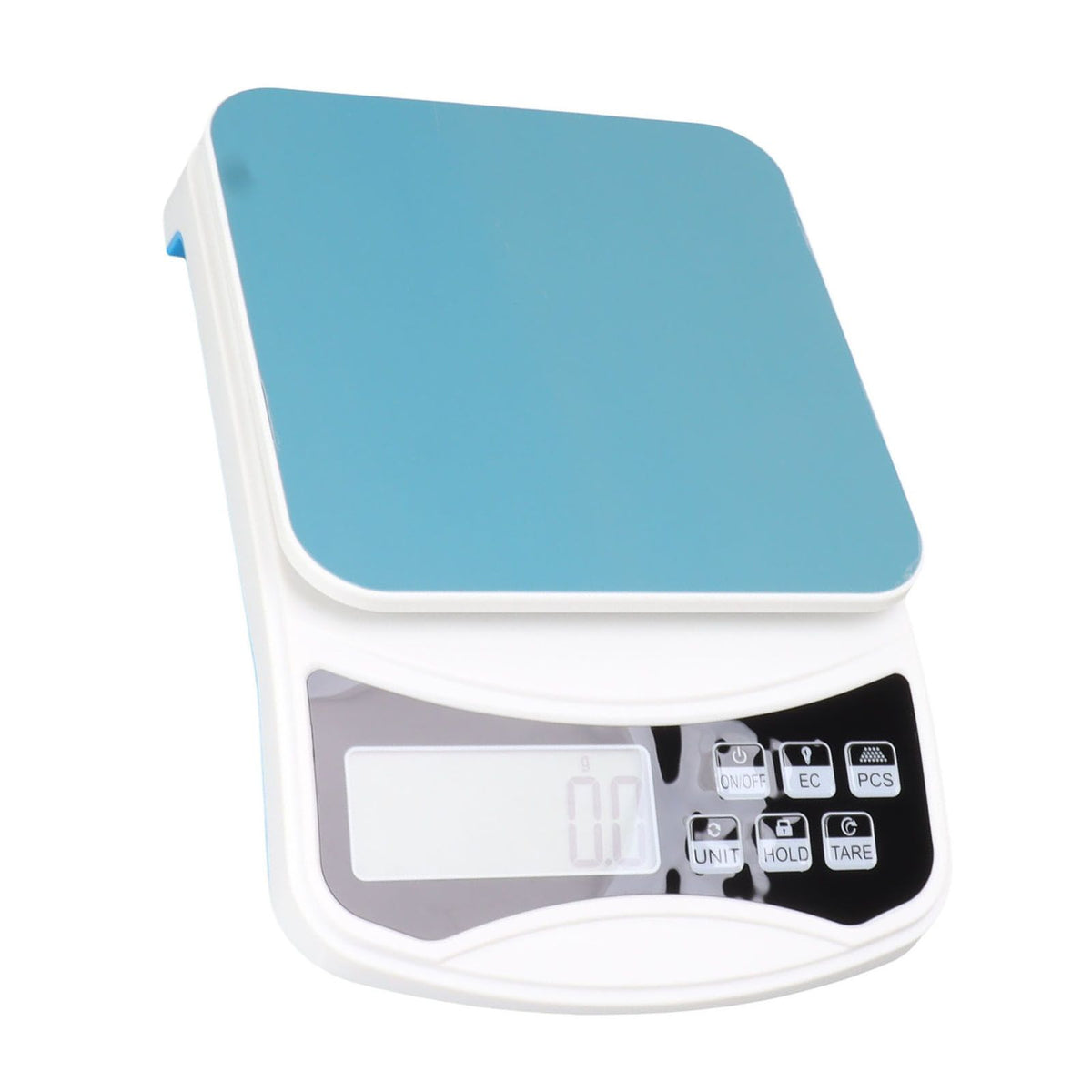 White Electric Kitchen Food Baking Scale 0.1g High Accuracy ABS Electronic Flat Food Weighing Scale