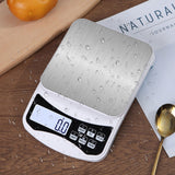 White Electric Kitchen Food Baking Scale 0.1g High Accuracy ABS Electronic Flat Food Weighing Scale