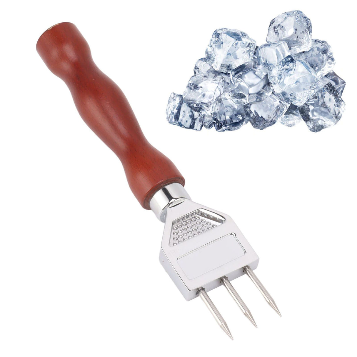 Stainless Steel Ice Chisel Chipper Stable Practical Bar Ice Crusher Chisel Chipper for Home Type A