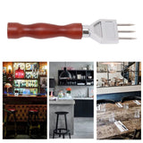 Stainless Steel Ice Chisel Chipper Stable Practical Bar Ice Crusher Chisel Chipper for Home Type A