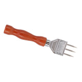Ice Chipper 304 Stainless Steel Ice Crusher with Wooden Handle for Breaking Ice Kitchen Tool Type A