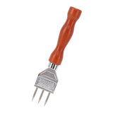 Ice Chipper 304 Stainless Steel Ice Crusher with Wooden Handle for Breaking Ice Kitchen Tool Type A
