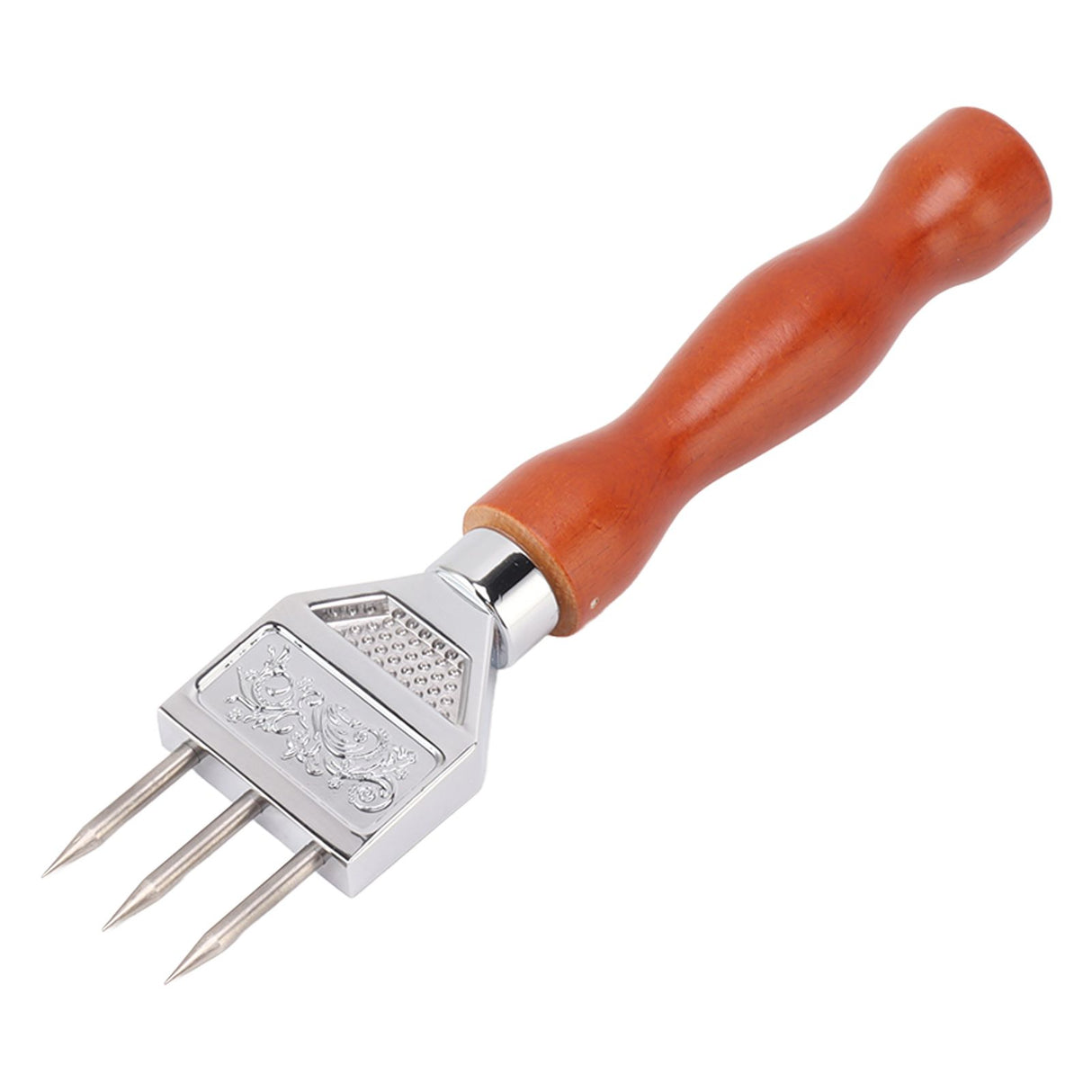 Ice Chipper 304 Stainless Steel Ice Crusher with Wooden Handle for Breaking Ice Kitchen Tool Type A