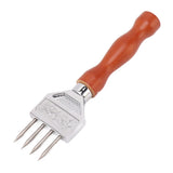 Ice Chipper 304 Stainless Steel Ice Crusher with Wooden Handle for Breaking Ice Kitchen Tool Type B