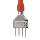 Ice Chipper 304 Stainless Steel Ice Crusher with Wooden Handle for Breaking Ice Kitchen Tool Type B - Extra Image
