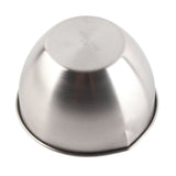Mixing Bowl Refrigerator Dishwasher Safe Thick 304 Stainless Steel Serving Bowl with Scale for Salad Fruit Baking Type B - Low Angle