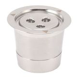 Coffee Capsule Filter Reusable Refillable Stainless Steel 3 Hole Coffee Capsule Cup