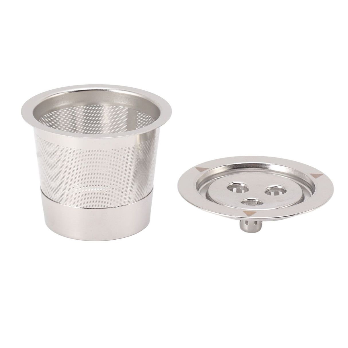Coffee Capsule Filter Reusable Refillable Stainless Steel 3 Hole Coffee Capsule Cup