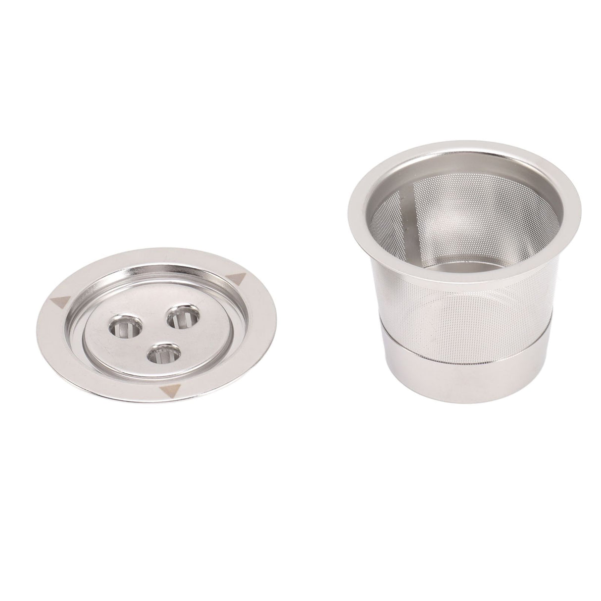 Coffee Capsule Filter Reusable Refillable Stainless Steel 3 Hole Coffee Capsule Cup