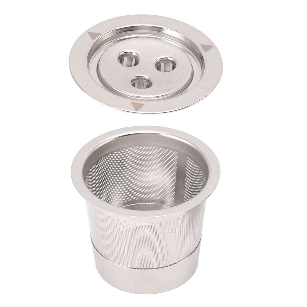 Coffee Capsule Filter Reusable Refillable Stainless Steel 3 Hole Coffee Capsule Cup
