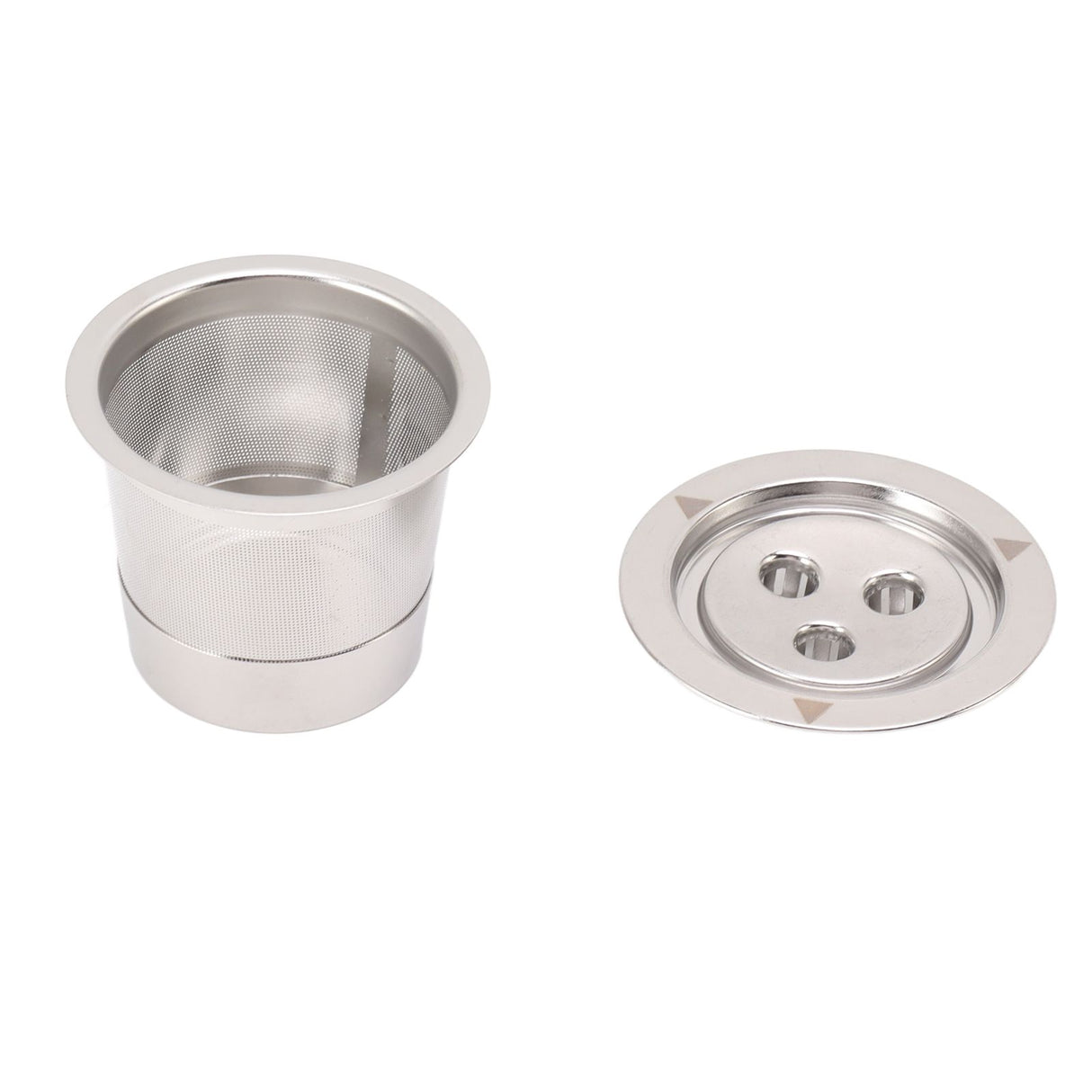 Coffee Capsule Filter Reusable Refillable Stainless Steel 3 Hole Coffee Capsule Cup