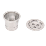 Coffee Capsule Filter Reusable Refillable Stainless Steel 3 Hole Coffee Capsule Cup