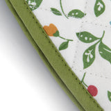1 Pair Oven Gloves Non Slip Flower Grass Pattern Heat Resistant Microwave Mitts for Cooking Kitchen - Extra Image