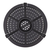 16cm Fryer Replacement Grill Pan Stainless Steel Fryer Grill Pan with Oil Brush for Kitchen - Top-Down View