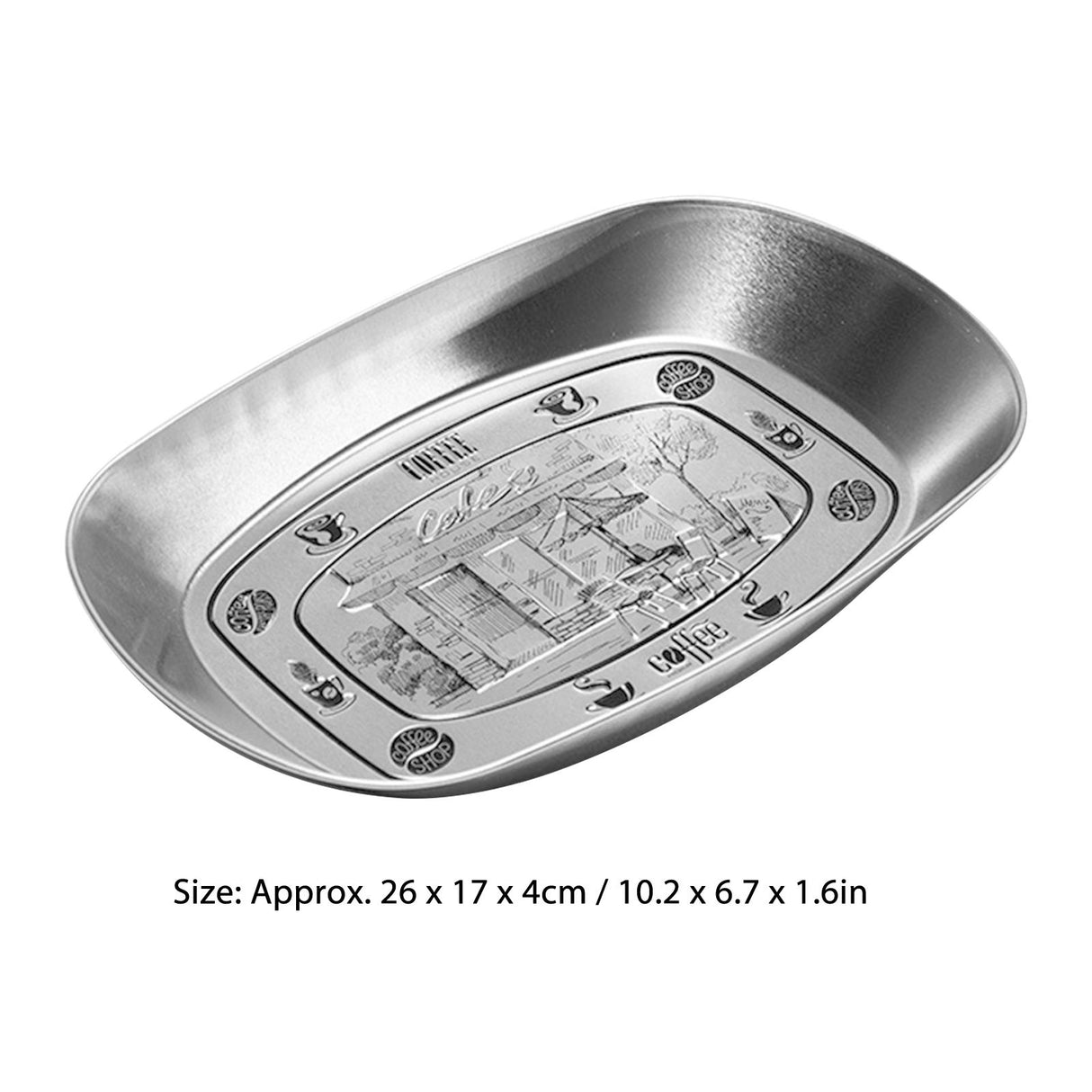 Camping Tinplate Outdoor Dinner Plate Multifunctional Kitchenware European Cutlery Portable Picnic Bowl Coffee Pattern