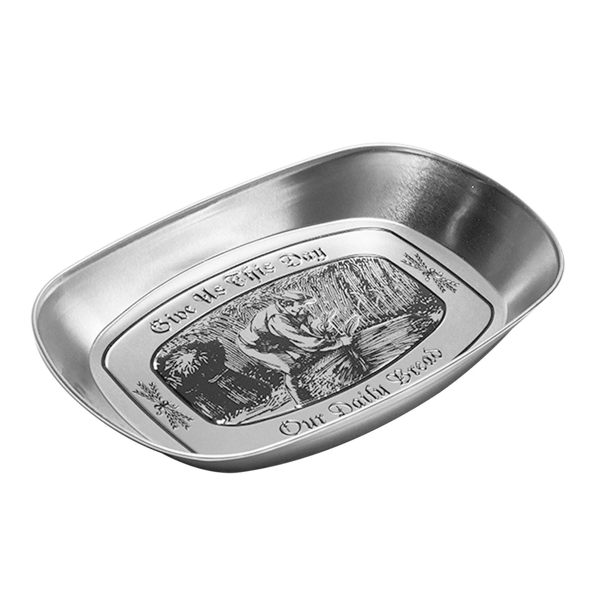 Camping Tinplate Outdoor Dinner Plate Multifunctional Kitchenware European Cutlery Portable Picnic Bowl Harvest Pattern